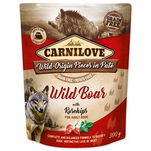 Carnilove Dog Pouch Paté Wild Boar & Rosehips 300g