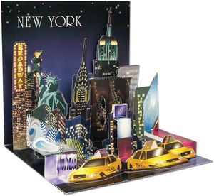Pop Up 3D New York PopShot StädteKarte Geburtstag Grußkarte Tourist Highlights 13x13cm