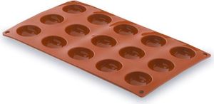 Silikónová forma na pečenie Pastryflex 15 dutín Ø4x2 cm zo silikónu