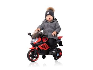Kindermotorrad Polizeimotorrad Elektro Motorrad 6V / 4,5 Ah Soundeffekte Rot