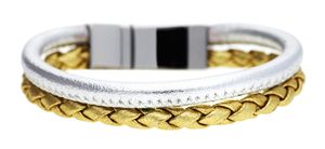 Esprit Damen Armband Edelstahl Silber/Gold ESBR11589A170