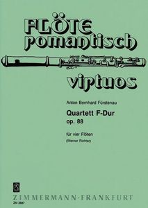 Quartett F-Dur op. 88,  4 Flöten, Partitur und Stimmen