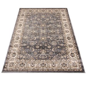 Teppich Orientteppich Klassik Orientalisch Muster - Wohnzimmer -l423b gray - Farbe: Grau, Grösse: 200 x 300 cm