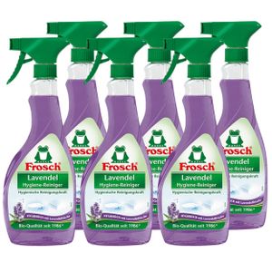 6x Frosch Lavendel Hygiene-Reiniger 500 ml Sprühflasche
