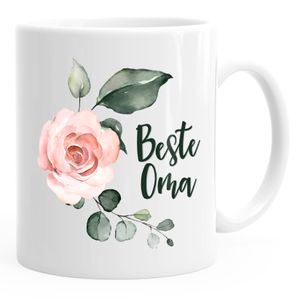 Kaffee-Tasse Beste Oma Geschenk Geschenk-Tasse MoonWorks® weiß unisize