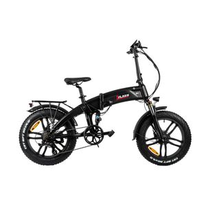 2Flash BU1 Foldable E-Bike Matt Schwarz, 20 Zoll, Pedelec Faltrad E Klapprad, 48V 12 Ah (576Wh), Aluminium Rahmen