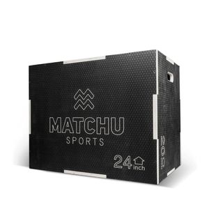 Matchu Sports Plyo box - Schwarz - 202430 Zoll - Holz