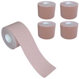 5 Rollen - Tapefactory24 Getting Started Kinesiologie Tape 5cm x 5m - beige, Tapes Taping Klebeband Tapeverband Bandage wasserfest