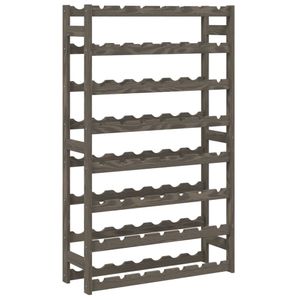 Prolenta Premium - Weinregal für 56 Flaschen Grau Massivholz Kiefer