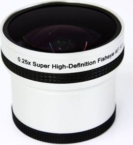 0.25x Fisheye Objektiv kompatibel mit Panasonic Lumix DMC-FZ30, DMC-FZ50, DMC-FZ1, FZ2, FZ3, FZ4, FZ5, Leica V-LUX1 in silber 55mm 0.25x Fisheye Objektiv kompatibel mit Panasonic Lumix DMC-FZ30, DMC-FZ50, DMC-FZ1, FZ2, FZ3, FZ4, FZ5, Leica V-LUX1 in silber 55mm