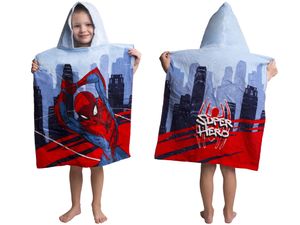 Spiderman Poncho 50 x 115 cm (Rot/Blau)