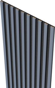 MEBANO. Akustikpaneele Holz 240 x 53 cm, Farbe: Arctis Grau Wandpaneele, Holzpaneele Wand, Moderne Lamellenwand auf Filz, MDF Wandverkleidung