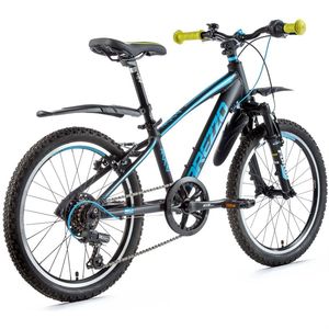20 Zoll Alu Mountainbike Kinder Fahrrad MTB 6 Gang schwarz blau