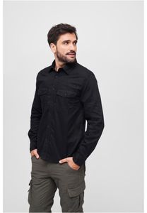 Brandit Hemd Flanellshirt in Black-M