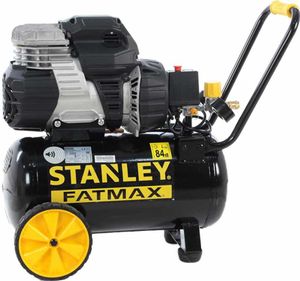 Stanley Kompressor S244/8/24 FMXCM00 - Luftkompressor 8Bar - Druckluft Kompressor mit 24L Tankinhalt - Luftdurchsatz 116L/Min - mit Handgriff - Geräuschpegel 64dB - Schwarz