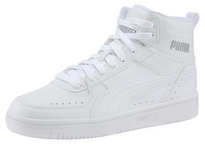 Puma Rebound Joy Mid Schuhe Sneaker Mid Cut Basketballsneaker, Größe:UK 6 - EUR 39 - 25 cm, Farbe:Weiß (Puma White)