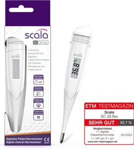 scala SC 28 flex - Digitales Fieberthermometer flexibel weiss
