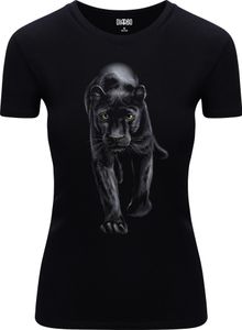 Diarbo dámské tričko s potiskem portrétů divokých zvířat panther black velikost M Diarbo dámské tričko s potiskem portrétů divokých zvířat panther black velikost M