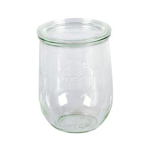 WECK 745 Rundrandglas Tulpe 1000ml, Höhe 15,5 cm, klar