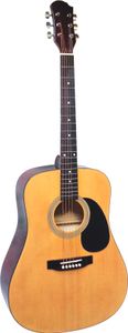 4/4 Westerngitarre Einsteiger Modell Akustik Stahlsaiten Gitarre Natur Hochglanz Fichte furniert CW200