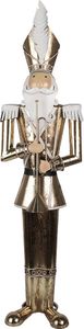 Clayre & Eef Weihnachtsdekoration Nussknacker 102 cm Goldfarbig Eisen