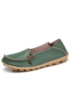 Damen Klassische Loafer Mode Freizeitschuhe Mokassins Leichte Slip On Komfort Flats Arbeit dunkelgrün,Größe:EU 37
