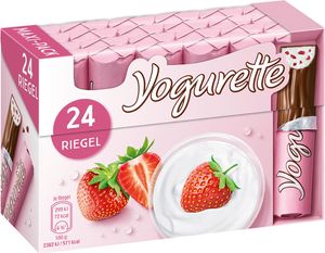 Yogurette Erdbeere Vollmilchschokolade mit Erdbeercreme 300g