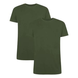 Bamboo Basics MEN RUBEN ROUND NECK TEE 2-pack Army Green M