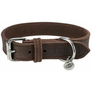 Trixie Kožený obojok RUSTIC - tmavohnedý Veľkosť: M-L:42-48cm/25mm