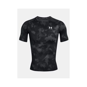 Under Armour UA HG Armour Printed Short Sleeve Black/White M Fitness tričko