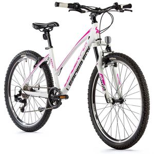 26 Zoll Alu Mountainbike Leader Fox MXC Lady 8 Gang S-Ride MTB Rh41 cm weiß pink