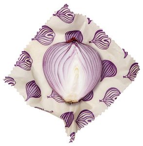 bienenwachstuch-Set Zwiebel 16 cm Baumwolle/Waschgang 2 Stück