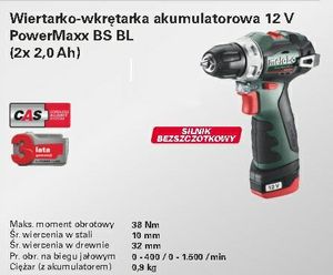 Metabo 12 V 38Nm 2X2,0Ah Bs Bl 12