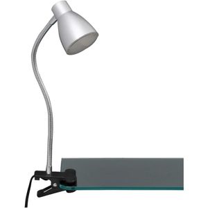 LED Klemmleuchte Klemmlampe Flexarm 2,5W titanfarbig Metall-Kunststoff Briloner