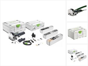 Festool DF 500 Q-Plus Dübelfräse 420 W 4 - 10 mm + Systainer ( 576413 ) + KV-SYS D8 DOMINO Verbinder Sortiment ( 576797 )