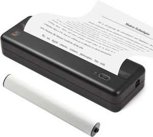 Přenosná tiskárna HPRT MT810 na papír A4, termální tisk, bezdrátové připojení BT, kompatibilní s iOS a Android, podpora mobilních fototiskáren 210 mm/110 mm, pro tisk náčrtů, zpráv venku, na cestách, v domácí kanceláři a pro tisk s 1 rolí termálního papíru A4