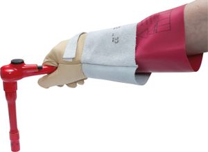 KS TOOLS Elektriker-Schutzhandschuh mit Schutzisolierung Größe 10 Stärke 1 Klasse0 rot - 117.1662