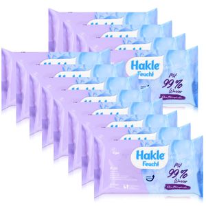 Hakle Feucht Pur mit 99% Wasser 42 Blatt - Toilettenpapier (12er Pack)