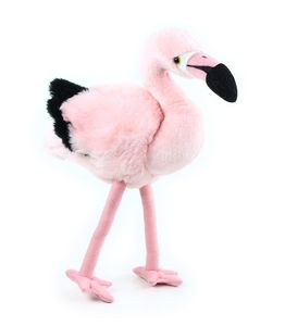 Flauschiges Plüschtier Flamingo mit biegbaren Beinen - 34 cm