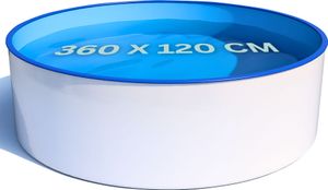 Stahlwandpool Rund Ibiza Ø 360 x 120 cm Blau Stahlwandpool Rund Ibiza Ø 360 x 120 cm Blau