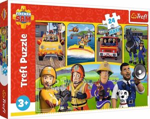 TREFL Puzzle Požárník Sam: Sam a přátelé MAXI 24 dílků