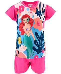 Schlafanzug kurz Disney Princess Arielle Pink 98 cm