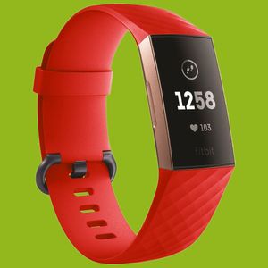 Vysokokvalitný plastový / silikónový remienok pre Fitbit Charge 3 a 4 Príslušenstvo Nové, Farba:červená, Štýl:veľkosť L / muži
