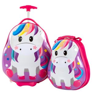 Heys  Kids Travel Tots Kindertrolley 46 cm  mit Rucksack  2 Rollen 13,8 l - Einhorn