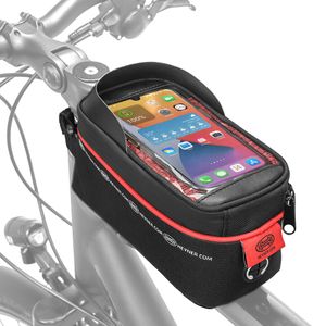 HEYNER® Fahrrad Rahmentasche wasserdichte Fahrradtasche Lenkertasche für Smartphone bis 6,5 Zoll
