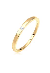 DIAMORE Ring Verlobungsring Klassiker Diamant (0.015 ct.)Silber 54 mm Gold