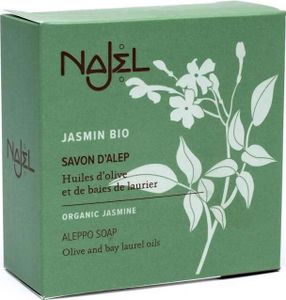 Najel Aleppo Olivenöl Seife mit biologischem Jasminöl im 2 er Pack je 100 g