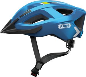 ABUS Stadthelm Aduro 2.0 - Allround-Fahrradhelm mit Licht - in sportivem Design für den Stadtverkehr - für Damen und Herren - Blau, Größe M