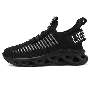 Jungen Schweißableitende Schnürschuhe Laufen Verschleißfeste Closed Toe Sneakers,Farbe: Schwarz,Größe:26