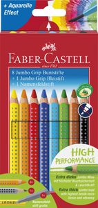 FABER-CASTELL Dreikant-Buntstifte Jumbo GRIP Promoetui 10er Set